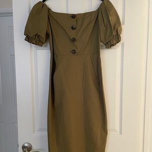 CHIC MIDI Green Dress